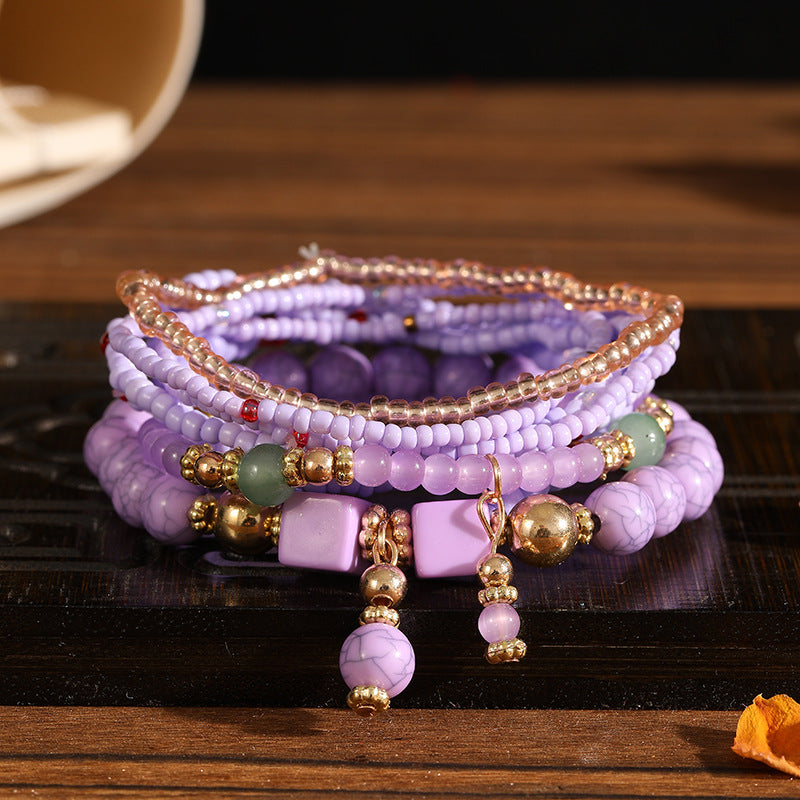 Trendy Unique Bohemian Elastic Bead Creative Bracelets