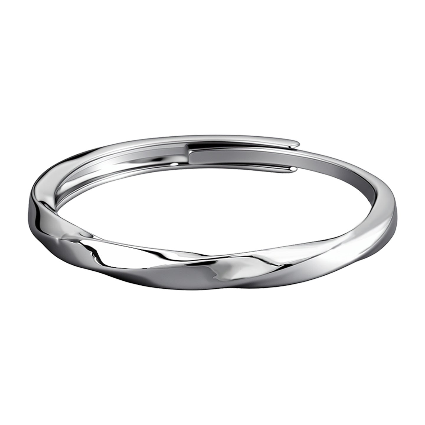 Environmental Protection Copper Butterfly Diamond Couple Design Mobius Rings
