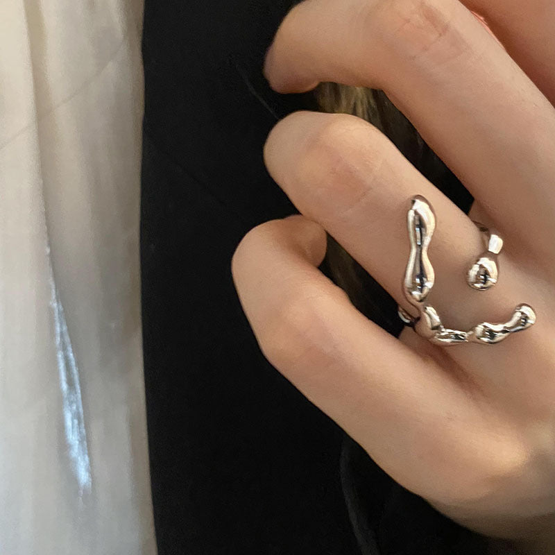 Female Index Finger Niche Design Personalized Exaggerated Retro Rings