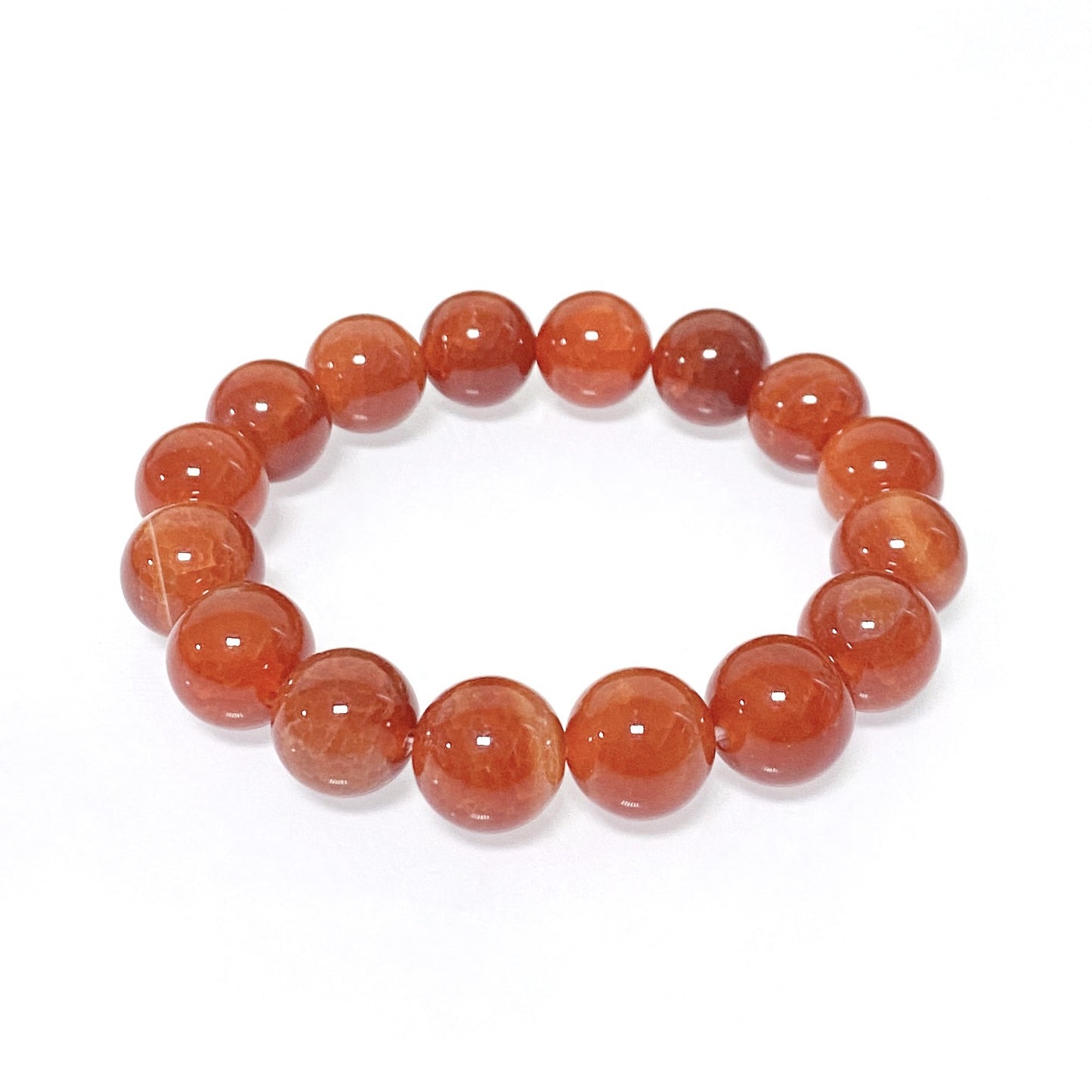 Women's & Men's Dragon Pattern Agate Single Circle Round Beads Life Scale Texture Bracelet