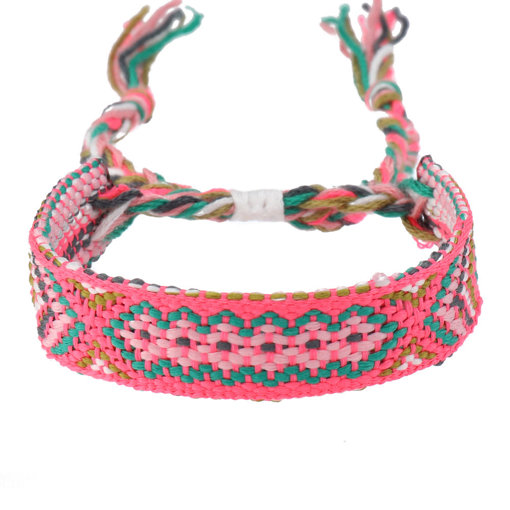 Fashion Colorful Nepal Woven Bohemian Ethnic Style Carrying Bracelets