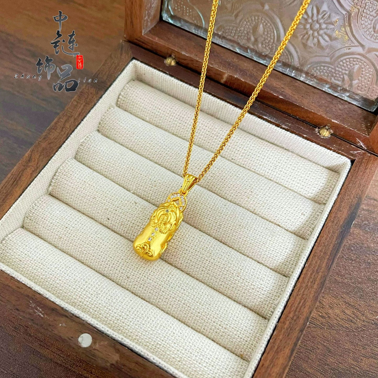 Ancient Style Alluvial Gold Cross Pestle Pendants