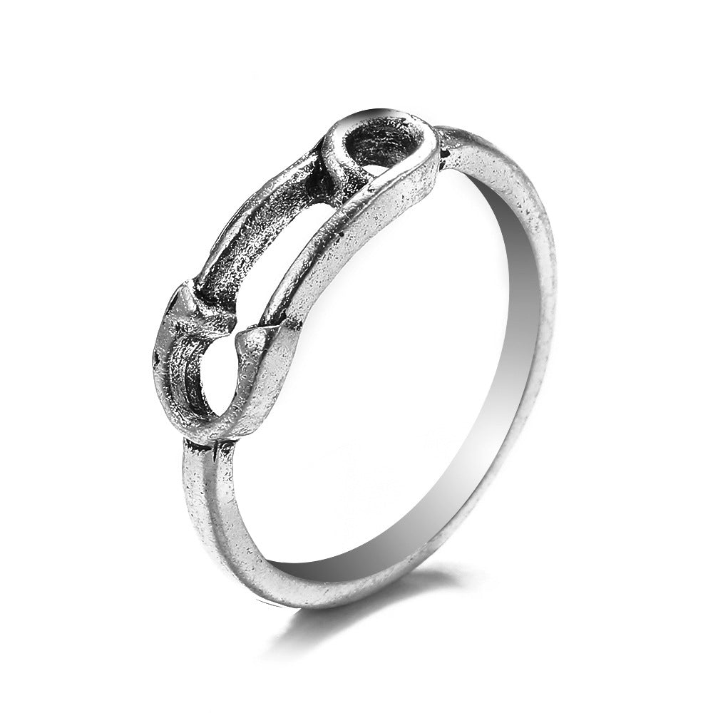 Knuckle Female Personality Rose Skull Spider Rings