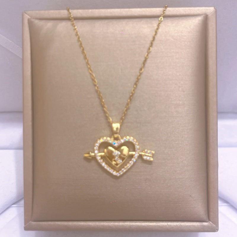 Women's Titanium Steel For Light Luxury Minority Design Necklace