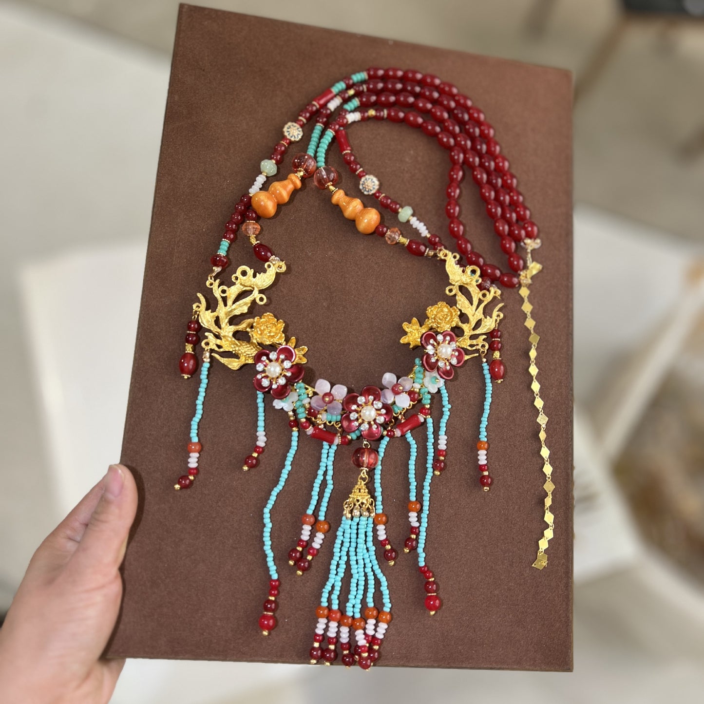 Style Han Chinese Clothing Vintage Tassel Exquisite Ethnic Necklace