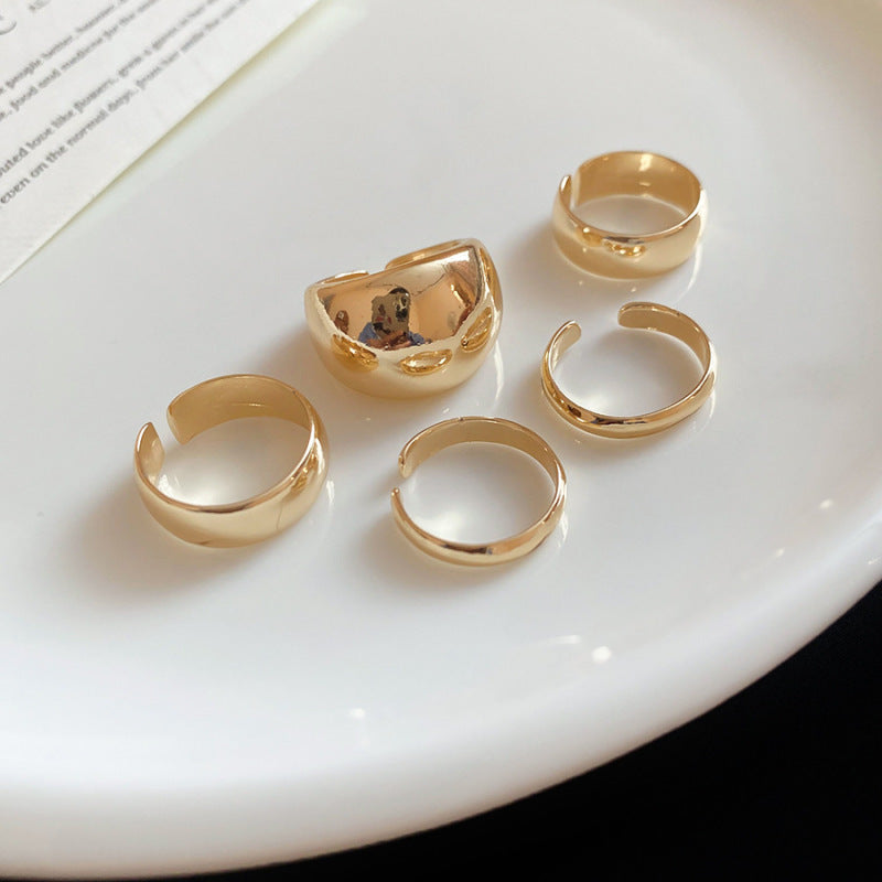 Rose Flower Love Pearl Light Luxury High Sense Ring