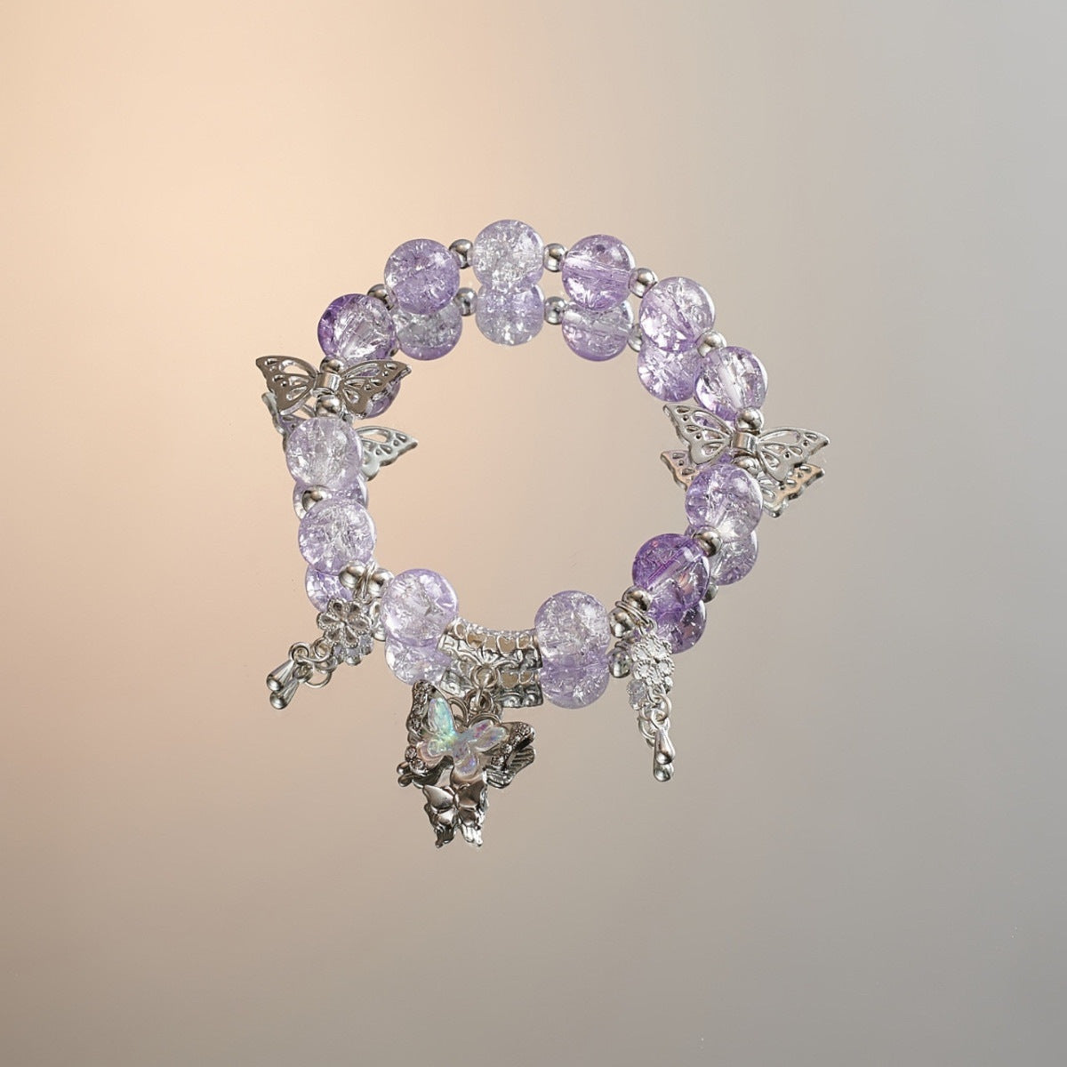 Moon Ice Burst Beads Beaded Design Bracelet