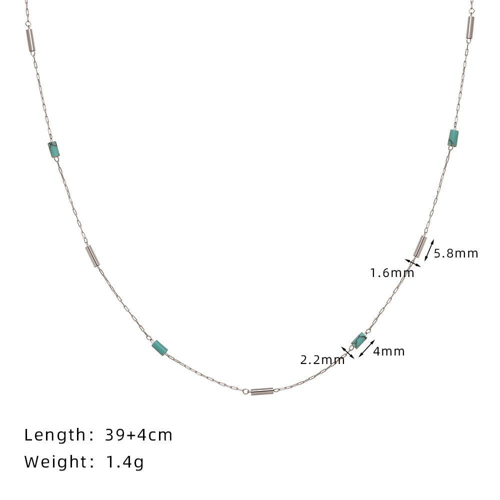 Women's Summer Diamond Titanium Steel For Light Luxury Clavicle Chain Necklaces