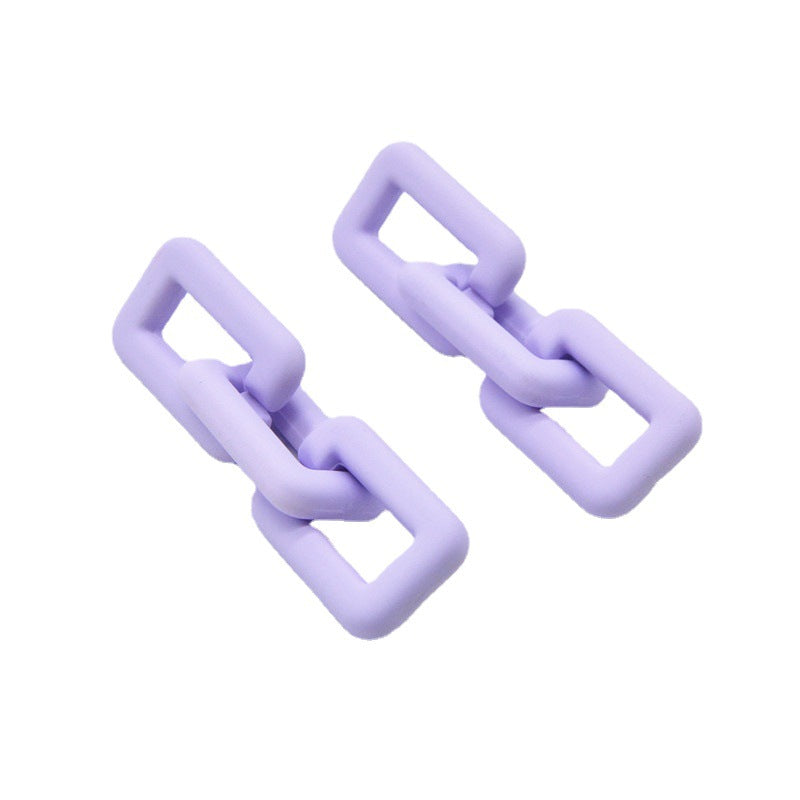 Women's Needle Color Chain For Simple Long Earrings
