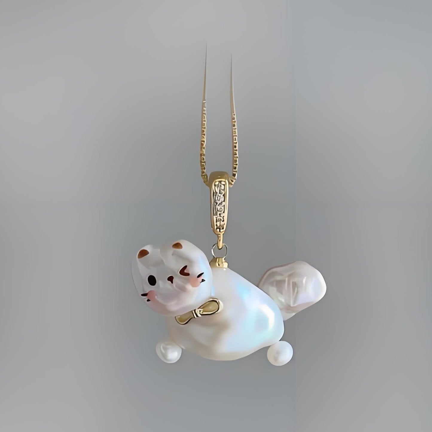 Personalized Pet Imitation Pearl Cat Clavicle Pendants