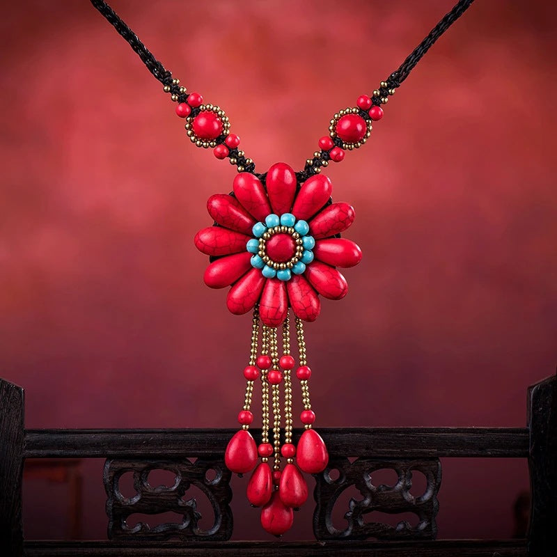 With Hearts Pink Beads High-grade Niche Affordable Luxury Style Stylish Necklace