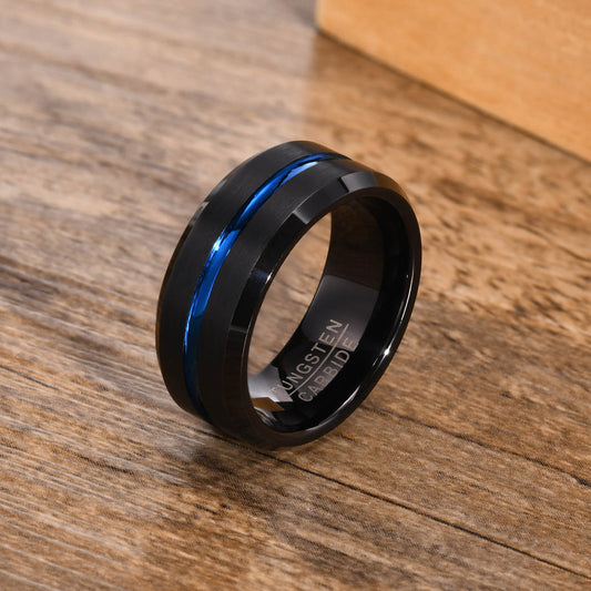 Men's Index Finger Bottle Opening Tungsten Trendy Rings