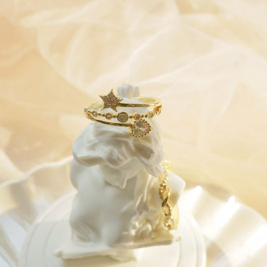 Fashion Niche Personality Tide Open High Rings