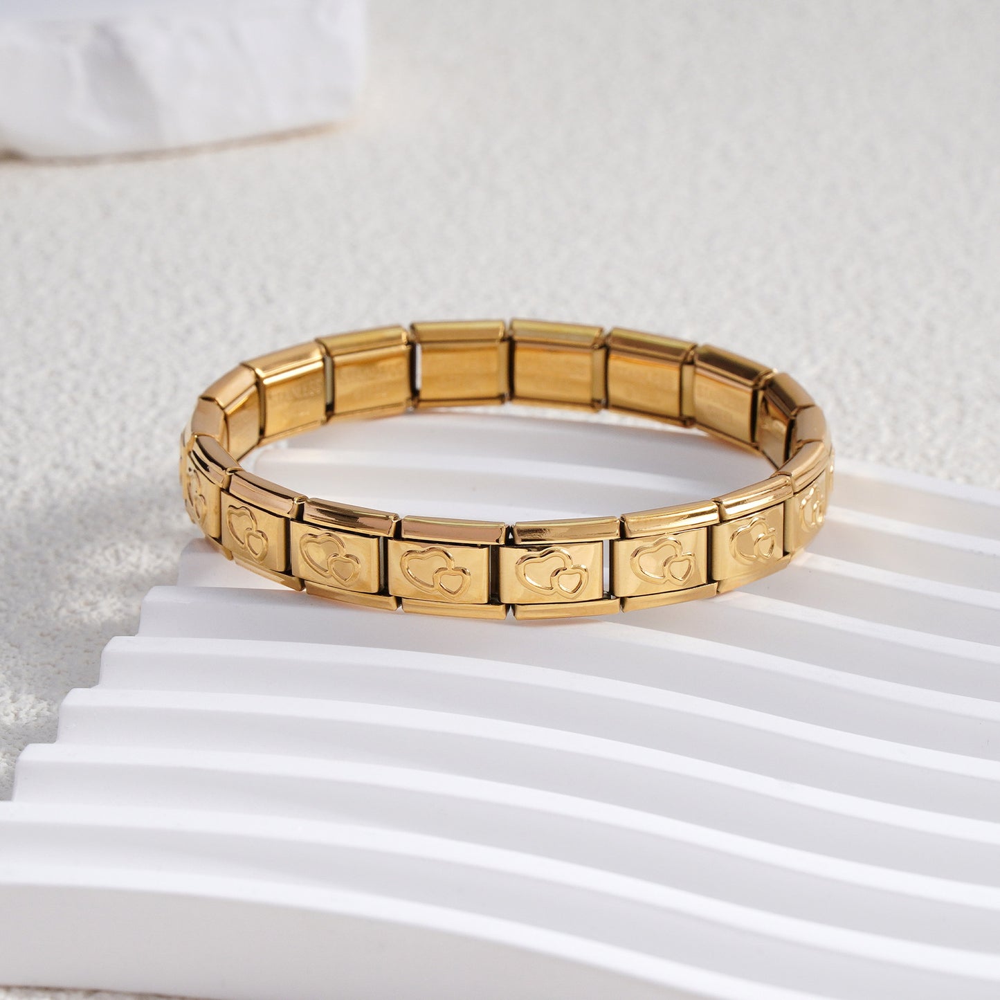 Innovative Classic Module Gold-plated Pattern Stainless Bracelets