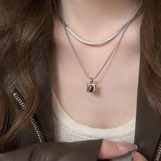 Tassel Titanium Steel Female Sweet Cool Hot Necklaces
