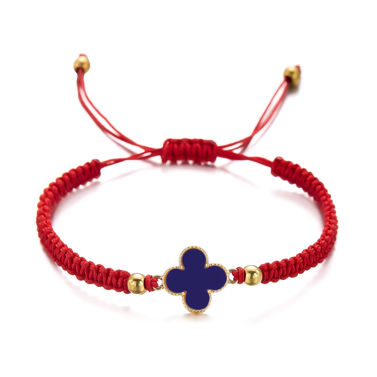 Women's Four-leaf Clover Woven Fashion Hand-woven Red Bracelets