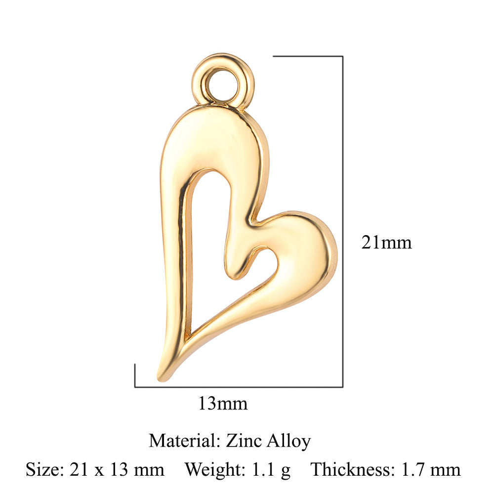 Lock Love Beat Alloy Flower Rose Pendants