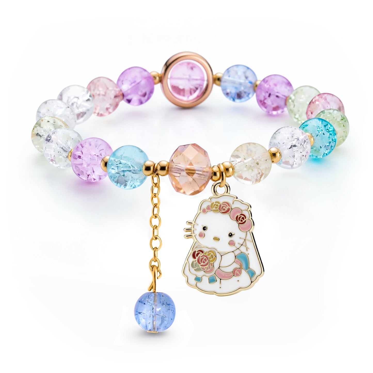 Children's Little Korean Style Sister Crystal String Bracelet