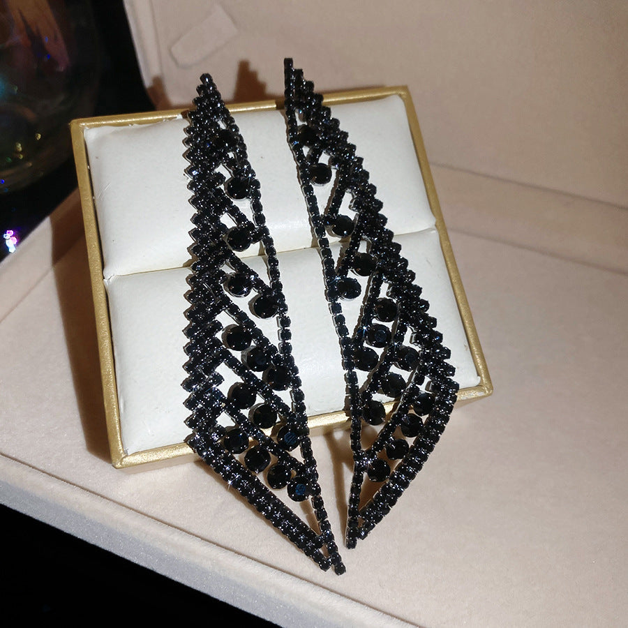 Women's Sier Diamond Tassel Light Luxury High-grade Simple Rings