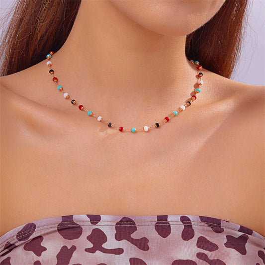Women's High-grade Sweet Elegant Heart Butterfly Color Necklaces