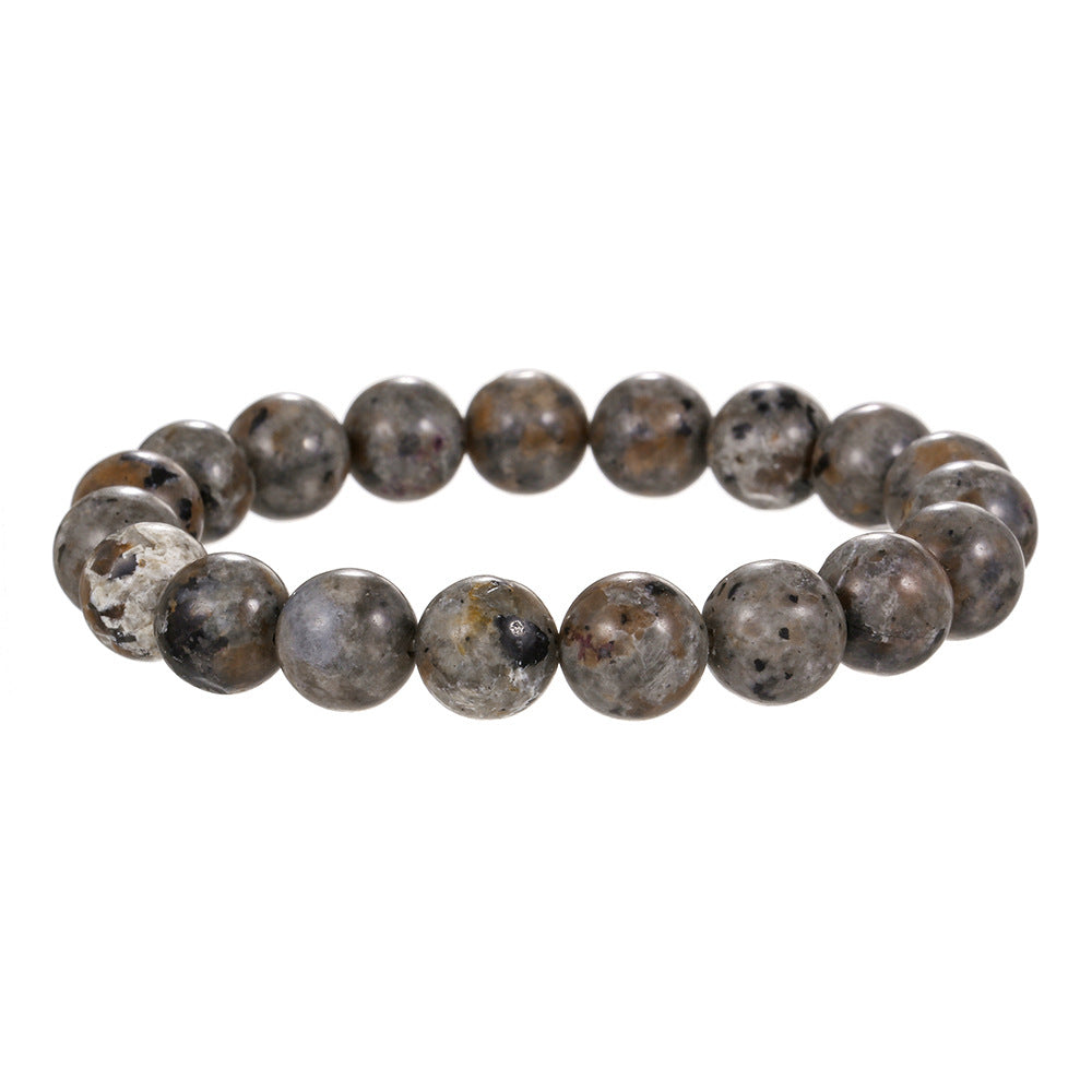 Men's Natural Flame Stone Beads Domineering Hip Bracelets