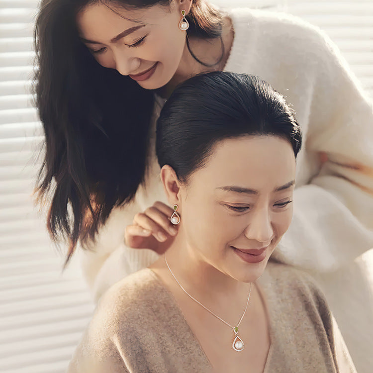 For Light Luxury Water Drop Clavicle Chain Necklace