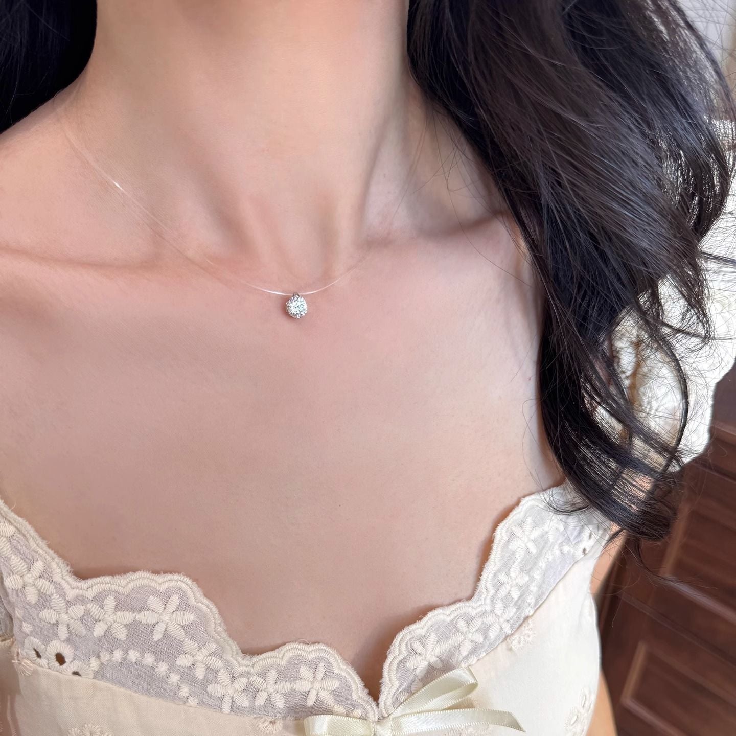 Ocean Heart Female With Hearts Clavicle Chain Necklace