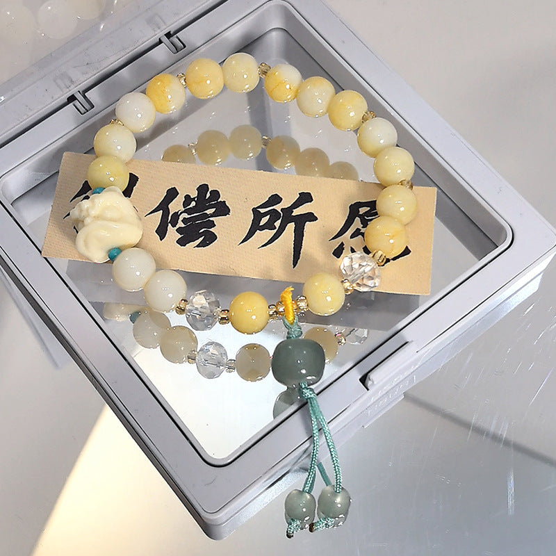 Chinese Retro Style Beaded Design Glaze Gift Box Bracelets