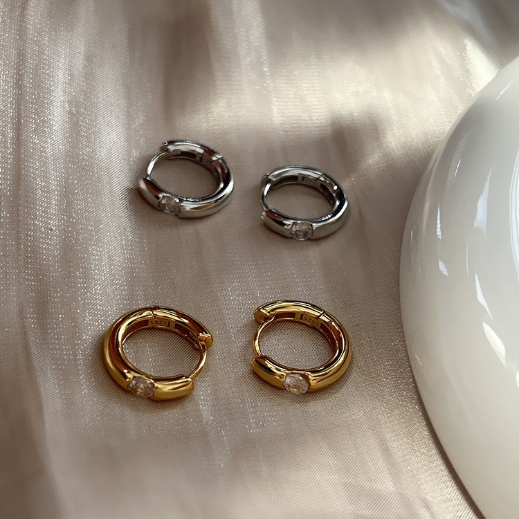 Luxury High Sense Simple Circle Zircon Refined Wild Female Bracelets