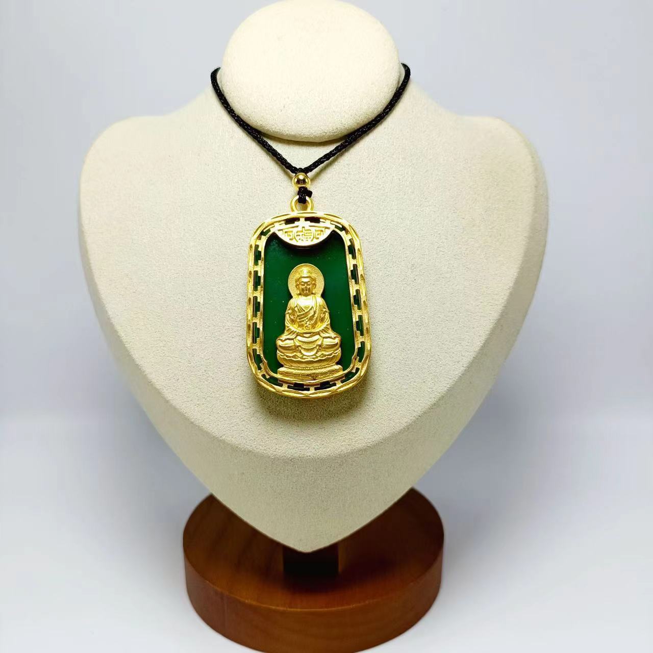 Alloy Dragon Phoenix Avalokitesvara Buddha Gold-plated Pendants