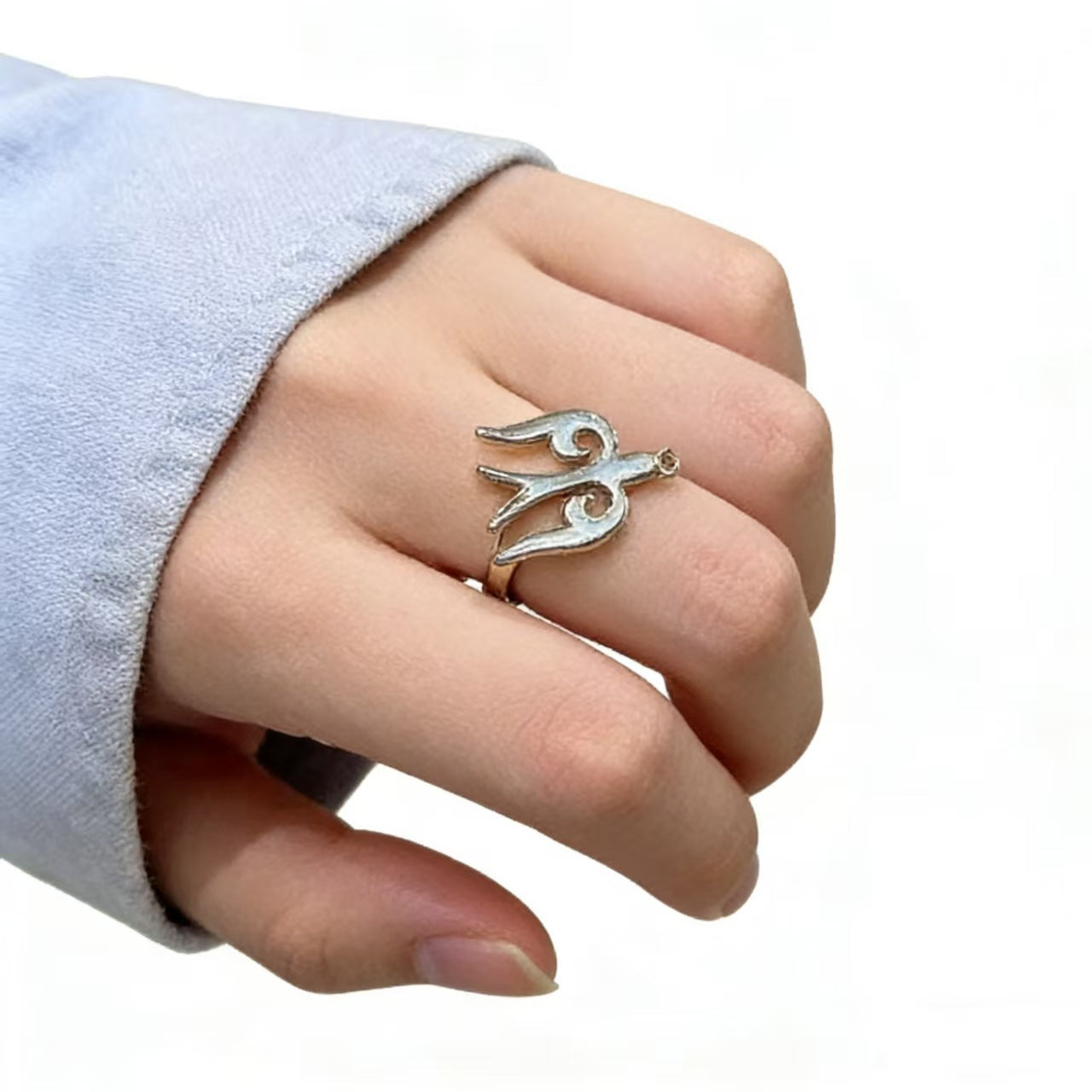 Kazakh Element Open Ethnic Style Simple Niche Index Ring