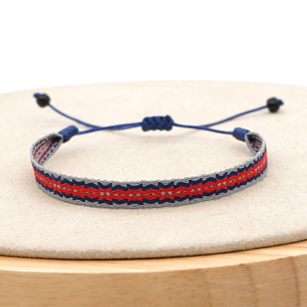 Bohemian Style Colombia Nepal Ethnic Webbing Bracelets