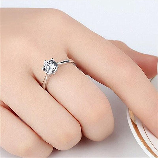 Women's & Men's Zircon Opening Wedding Fast Hand Domineering Rings