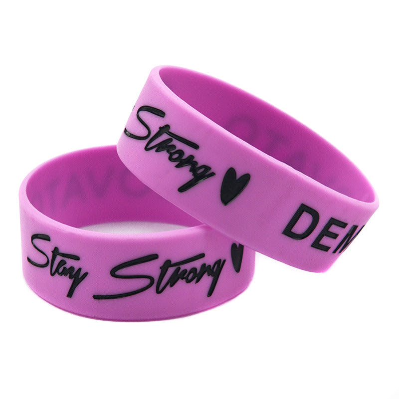 Silicone Fashion Music Hand Strap Trendy Hip Hop Bracelet