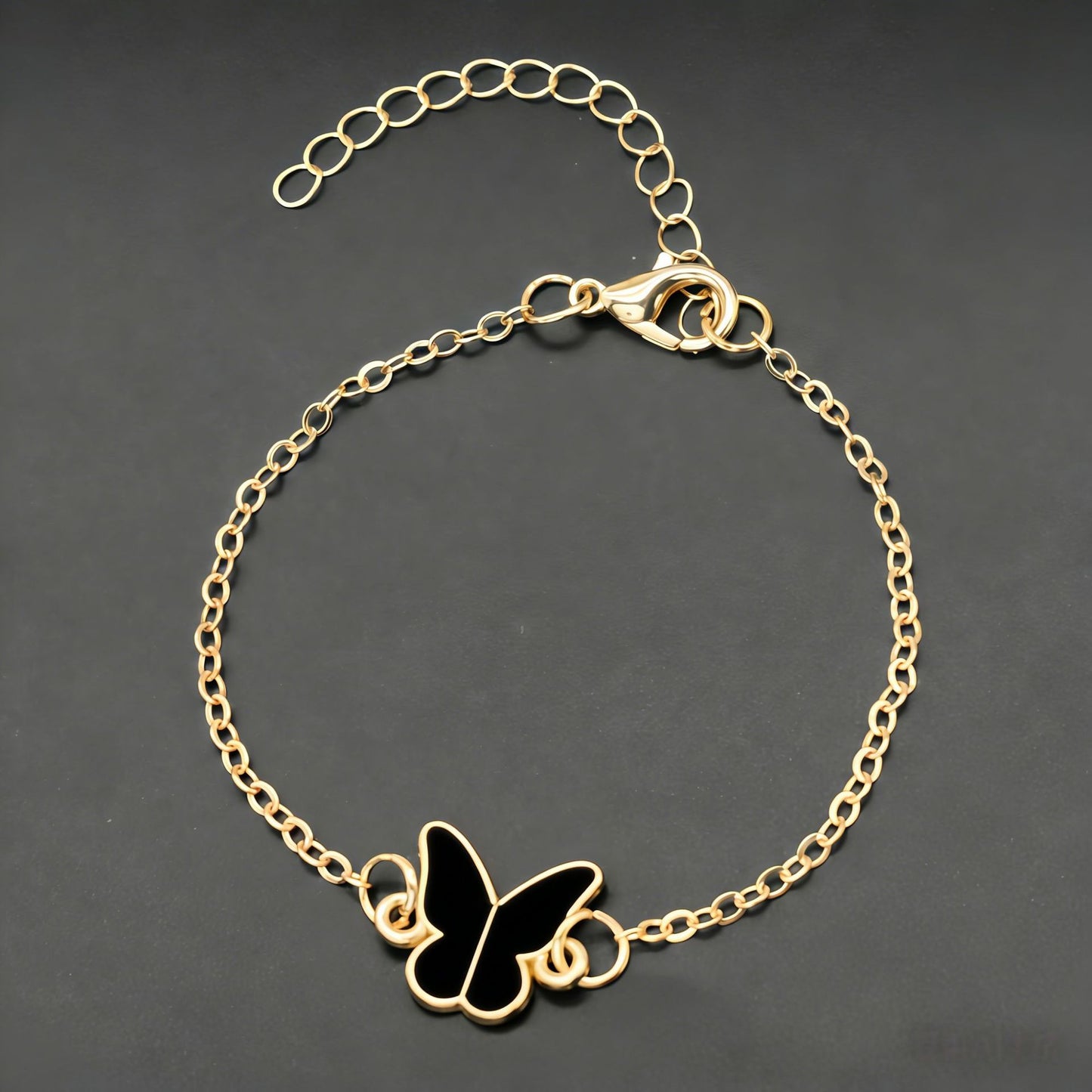 Women's Korean Style Butterfly Simple Versatile Chain Bracelet