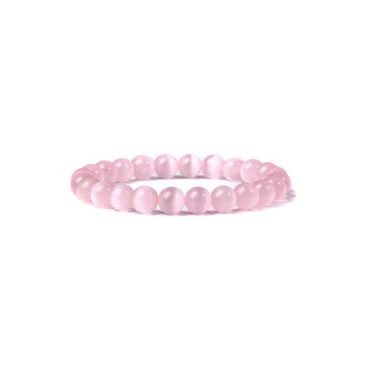 Women's Opal Natural Crystal Stone Beads Elastic String Bracelets