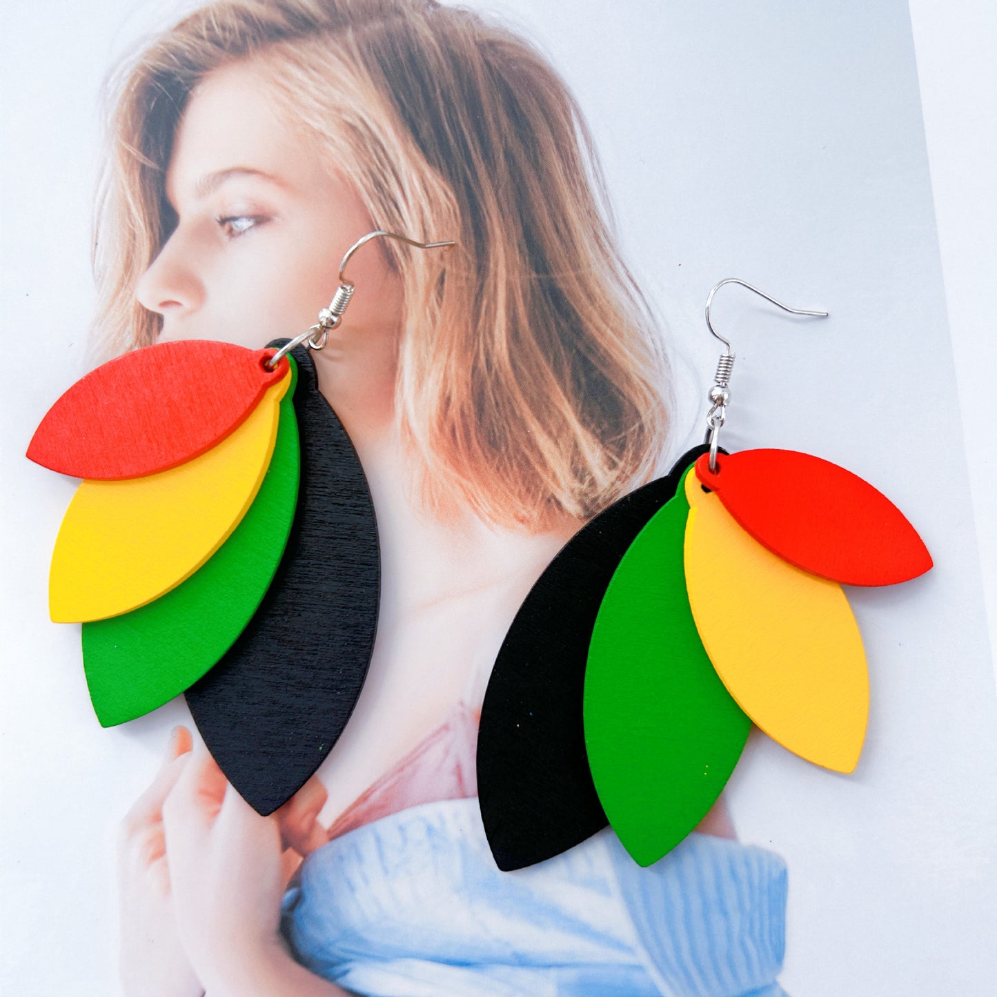 Round Ethnic Style Retro Dangle African Earrings