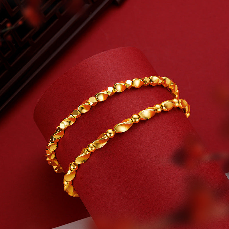 Broken Gold Twist Beads Alluvial Color Bracelets