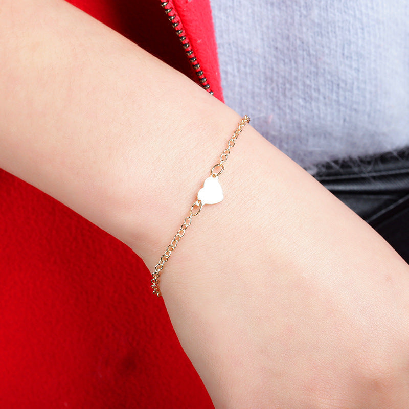 Heart Female High Sense Minority Simple Exquisite Bracelet