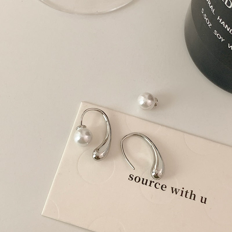 Women's Drop Pearl Light Luxury Simplicity Ear Clip Fashion Personalized Earrings