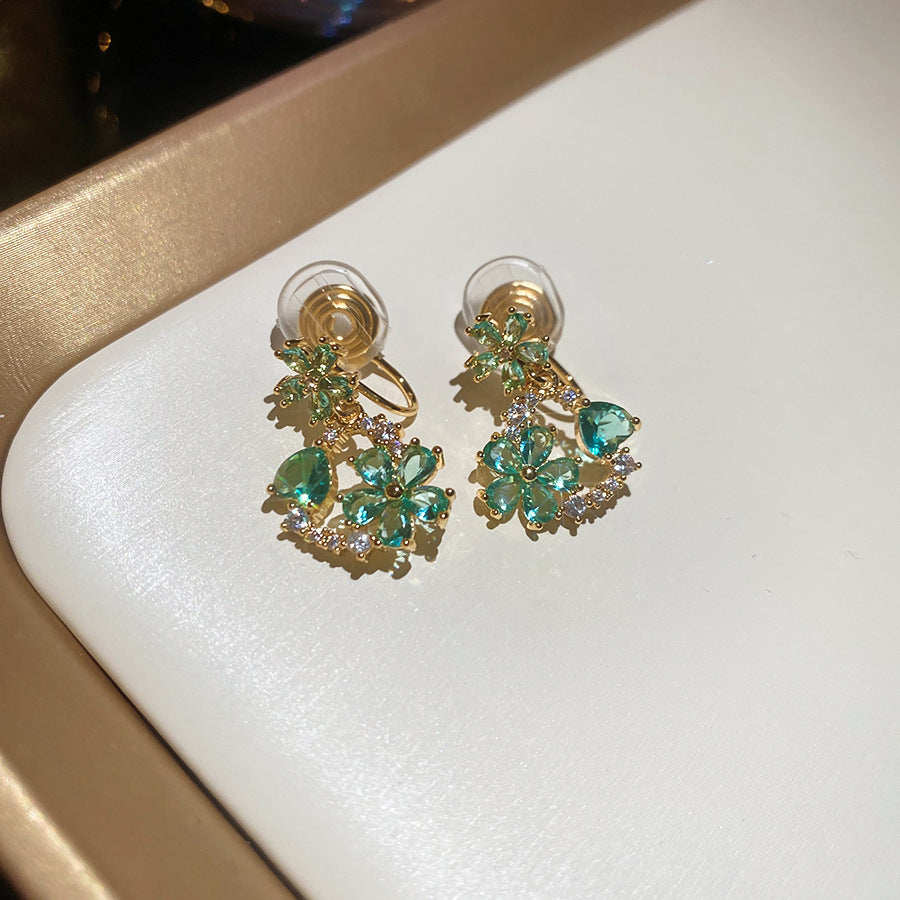 Tassel Ear Clip Vintage Court Style Rings