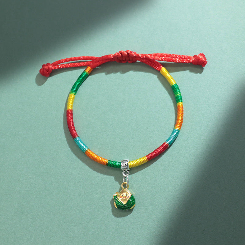 Festival Colorful Rope Carrying Strap Handmade Woven Bracelet