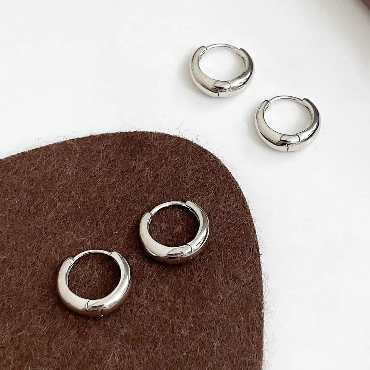 Metal Circle Tide Niche Design Advanced Earrings