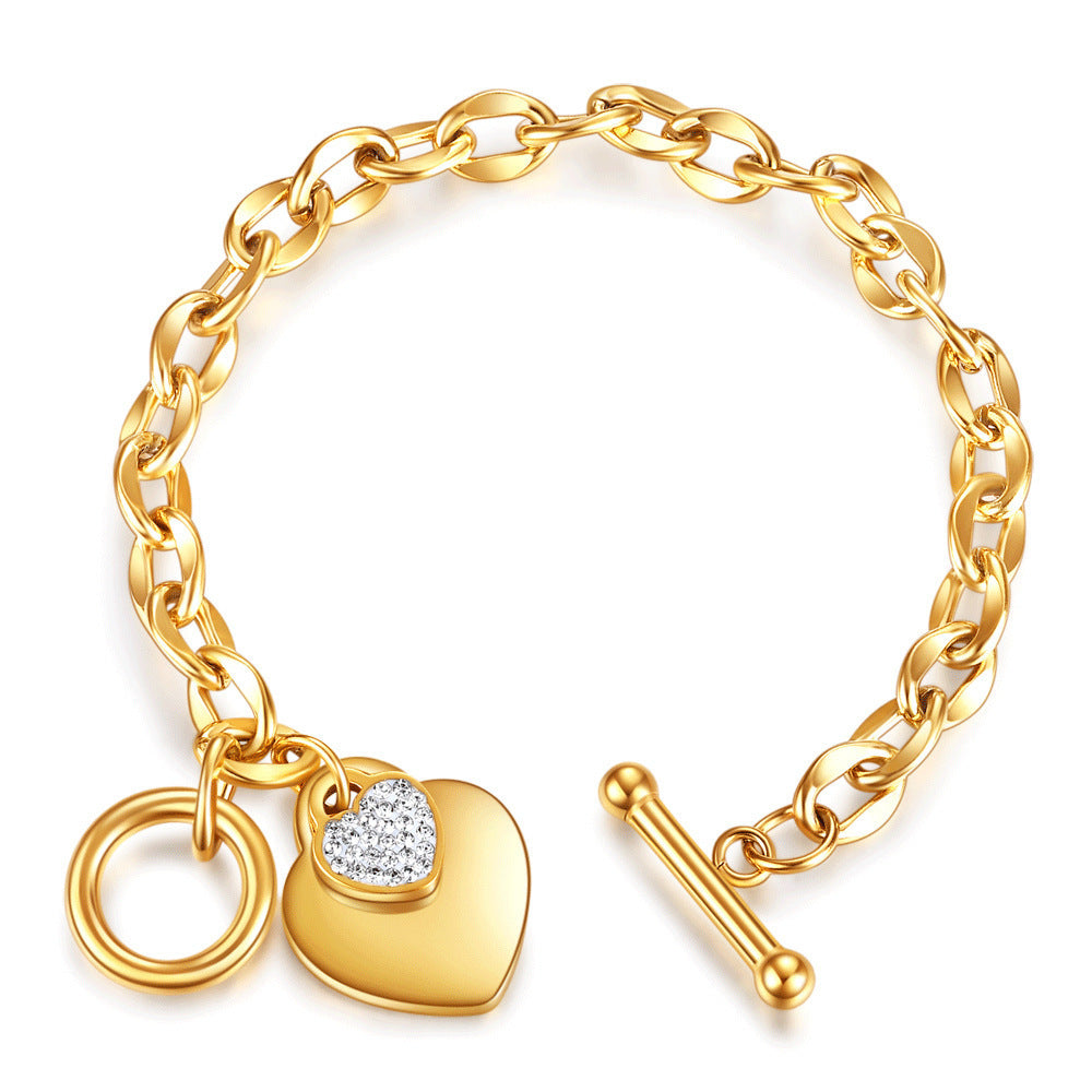 Women's Commuter Titanium Steel Light Luxury Couple Bracelets