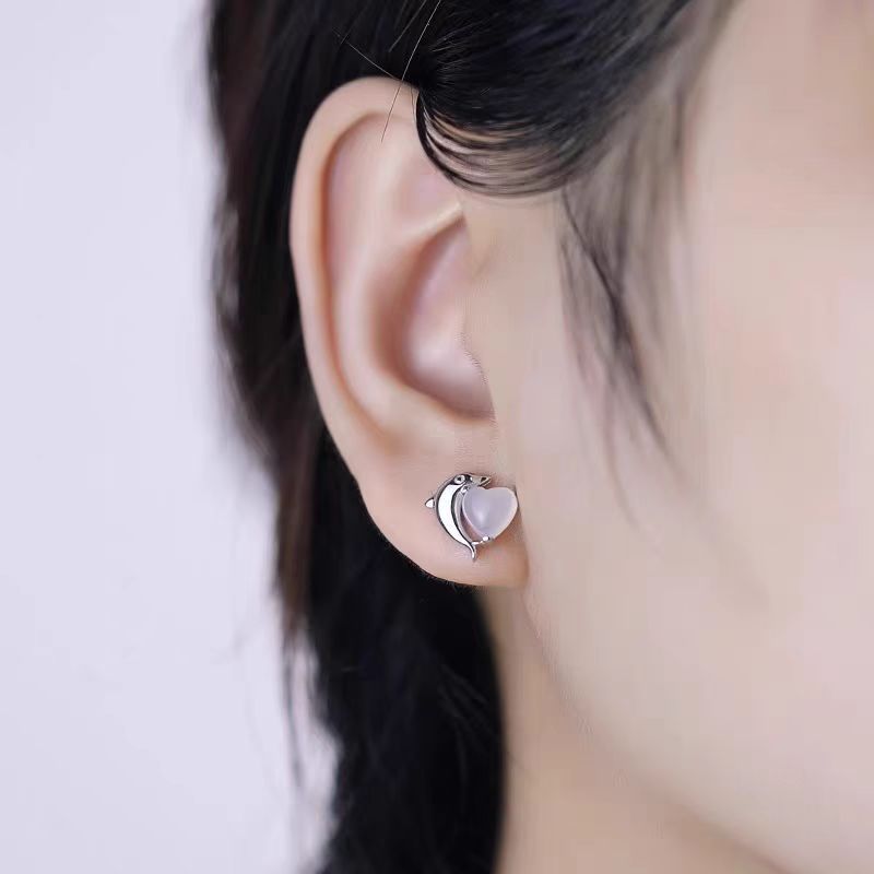 Opal Exquisite Petite Simple Design High Earrings