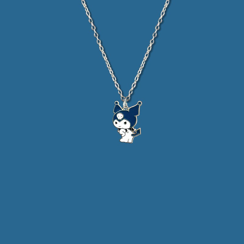 Summer Girlfriends Messenger Sisters Pair Clow Necklaces