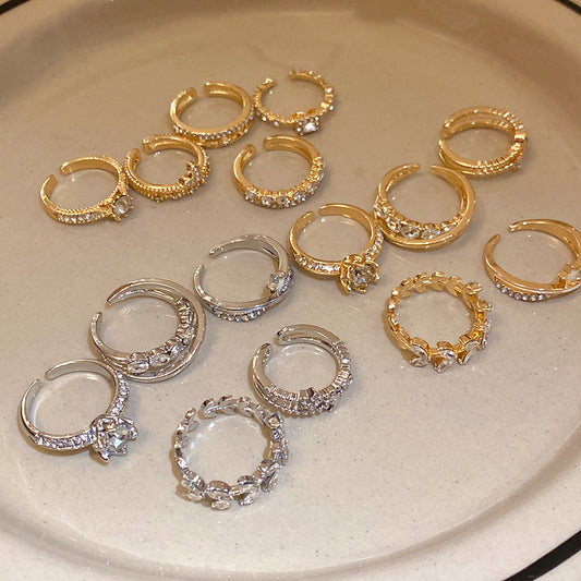 Flower Wheat Open Niche High Sense Index Finger Daily Commuting Bracelets