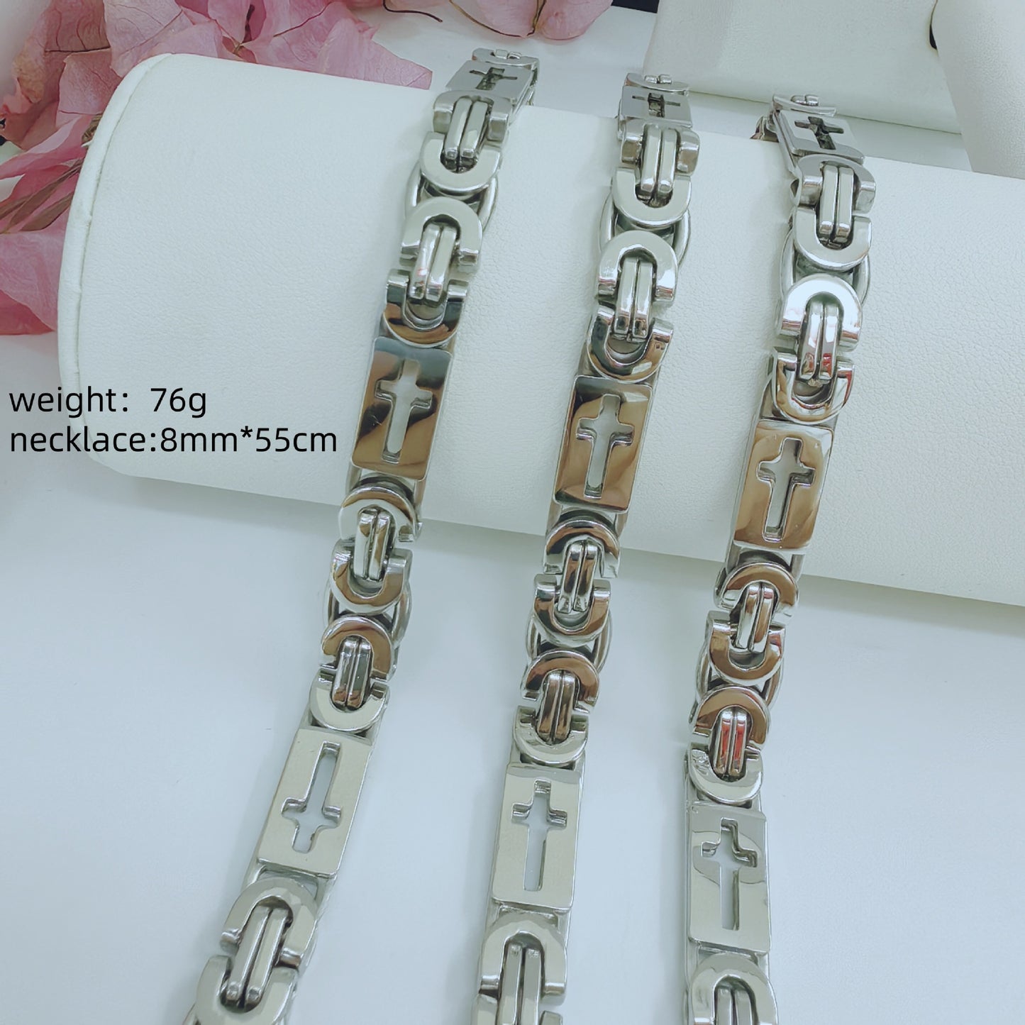 Fashion Trendy Unique Man's Stainless Steel Necklace