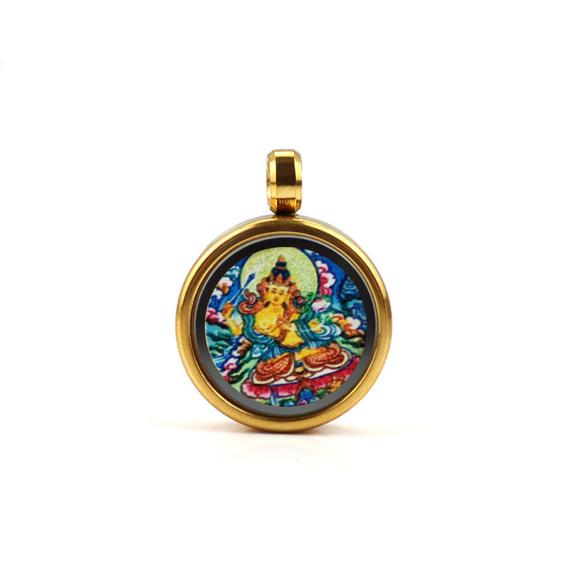 The Buddha Five Gods Wealth Fifth Master Neck Pendants