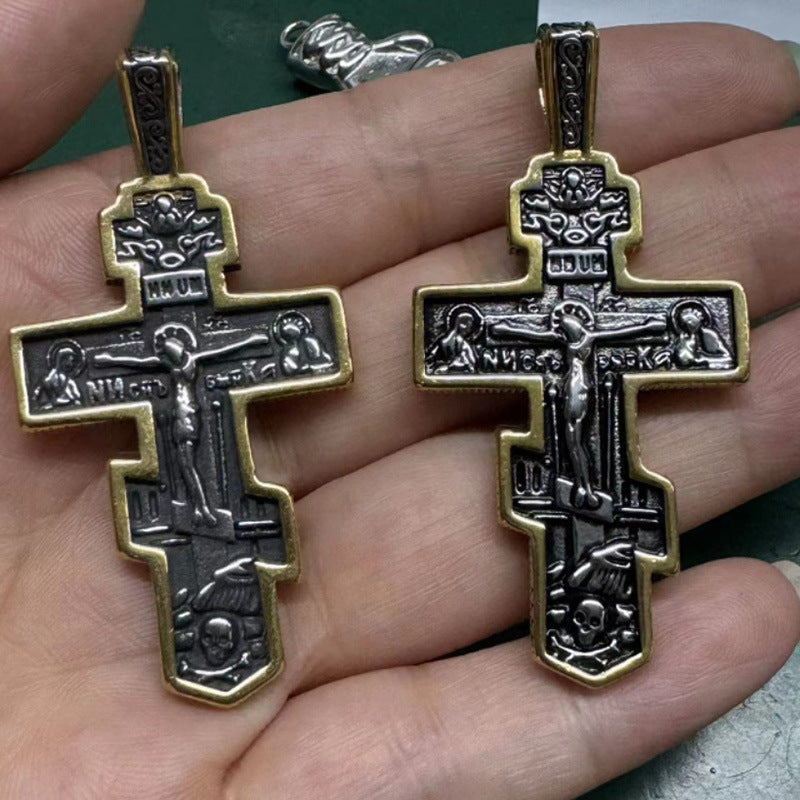 Men's Titanium Steel Suffering Cross Stainless Casting Pendants